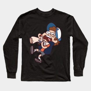 Gravity Falls Dipper with Sock Puppet Long Sleeve T-Shirt